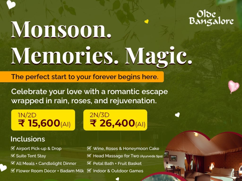 The perfect Honeymoon package in Bengaluru