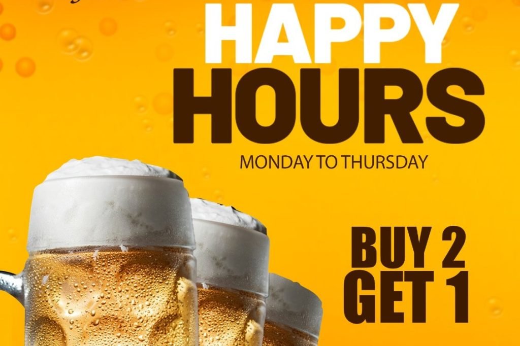 Happy Hours Buy 2 Get 1 Beer HIC Pub Lounge Olde Bangalore