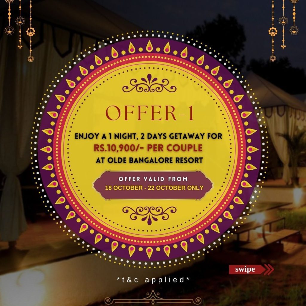 Diwali Stay offer 1 night 2 days getaway offer 2025