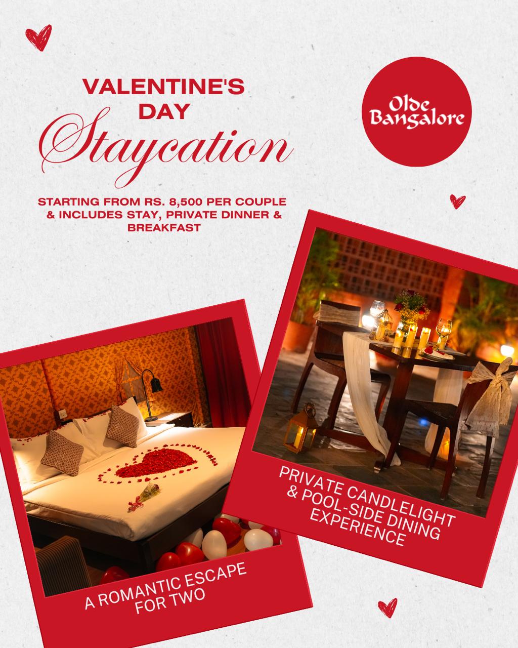 Valentines Day Staycation Offer in North Bangalore 2026 Olde Bangalore